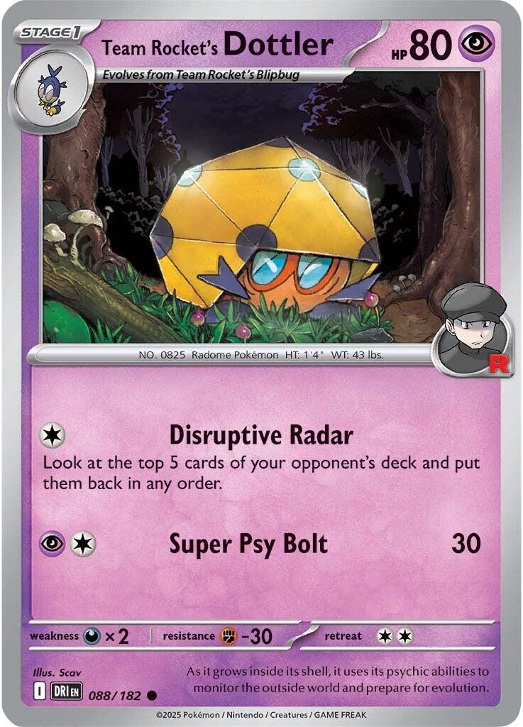 Team Rocket's Dottler (088/182) [Scarlet & Violet: Destined Rivals] | Galaxy Games LLC