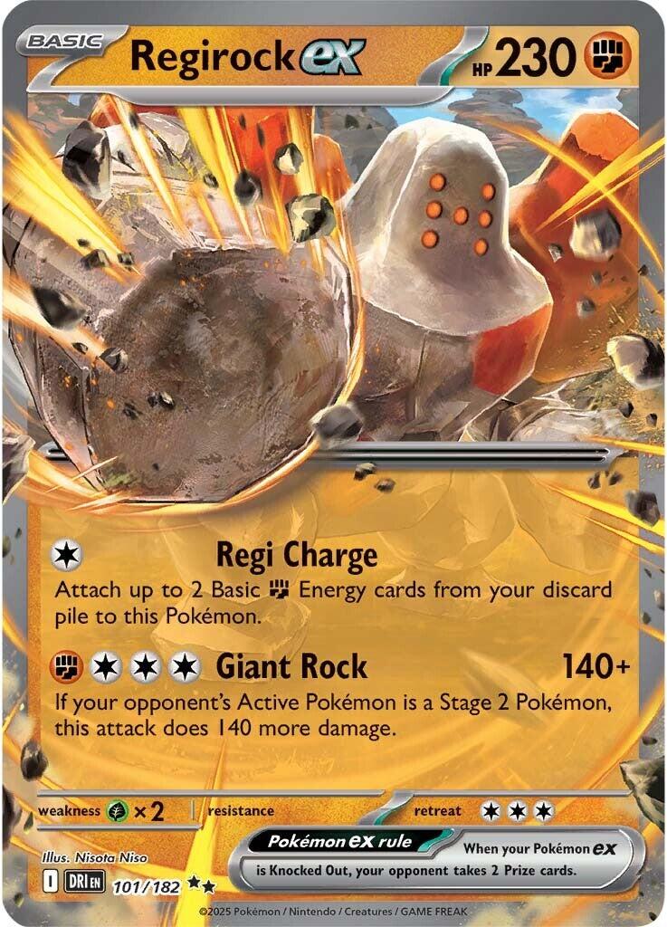 Regirock ex (101/182) [Scarlet & Violet: Destined Rivals] | Galaxy Games LLC