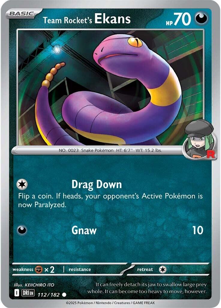 Team Rocket's Ekans (112/182) [Scarlet & Violet: Destined Rivals] | Galaxy Games LLC