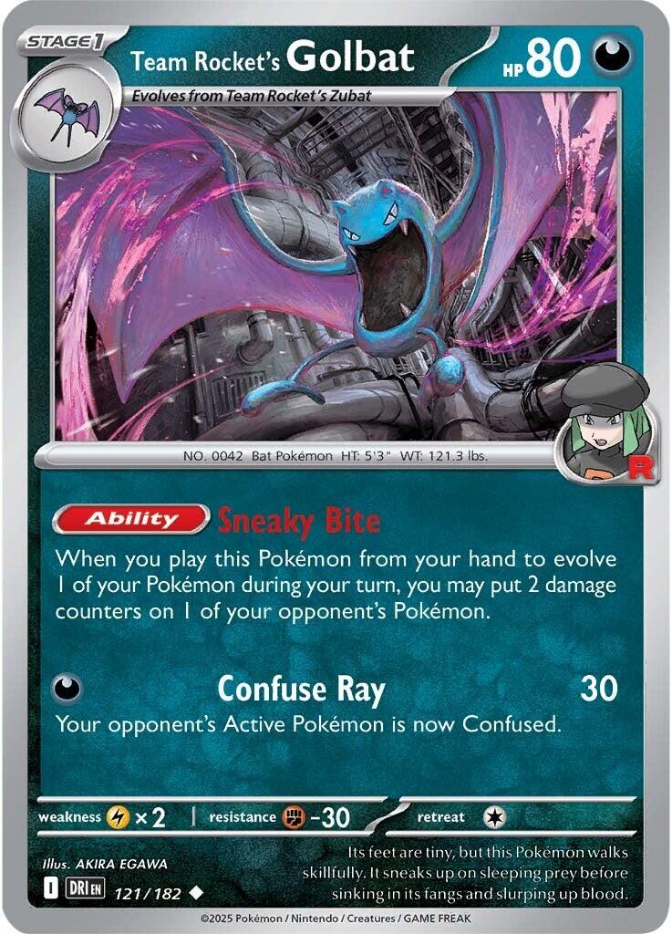 Team Rocket's Golbat (121/182) [Scarlet & Violet: Destined Rivals] | Galaxy Games LLC