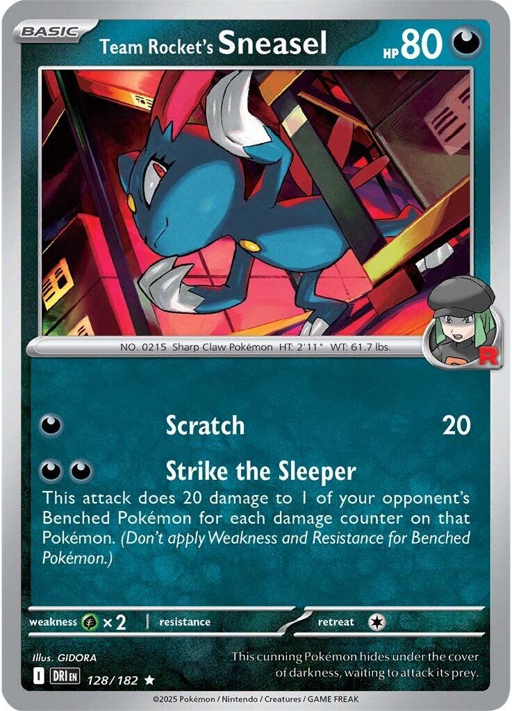 Team Rocket's Sneasel (128/182) [Scarlet & Violet: Destined Rivals] | Galaxy Games LLC