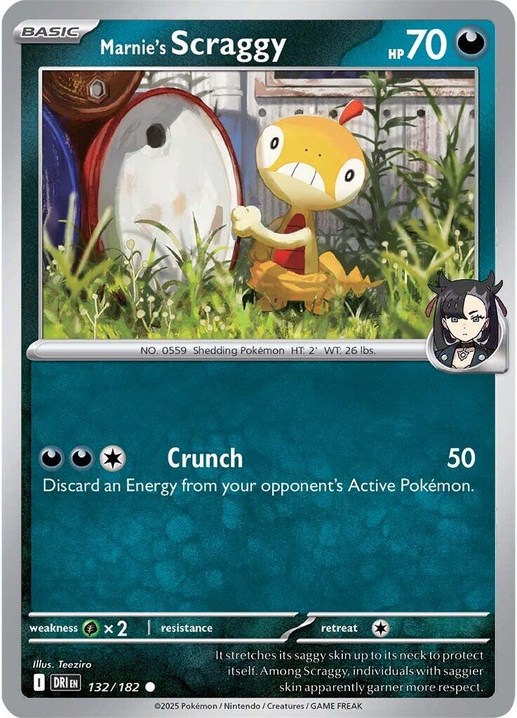 Marnie's Scraggy (132/182) [Scarlet & Violet: Destined Rivals] | Galaxy Games LLC