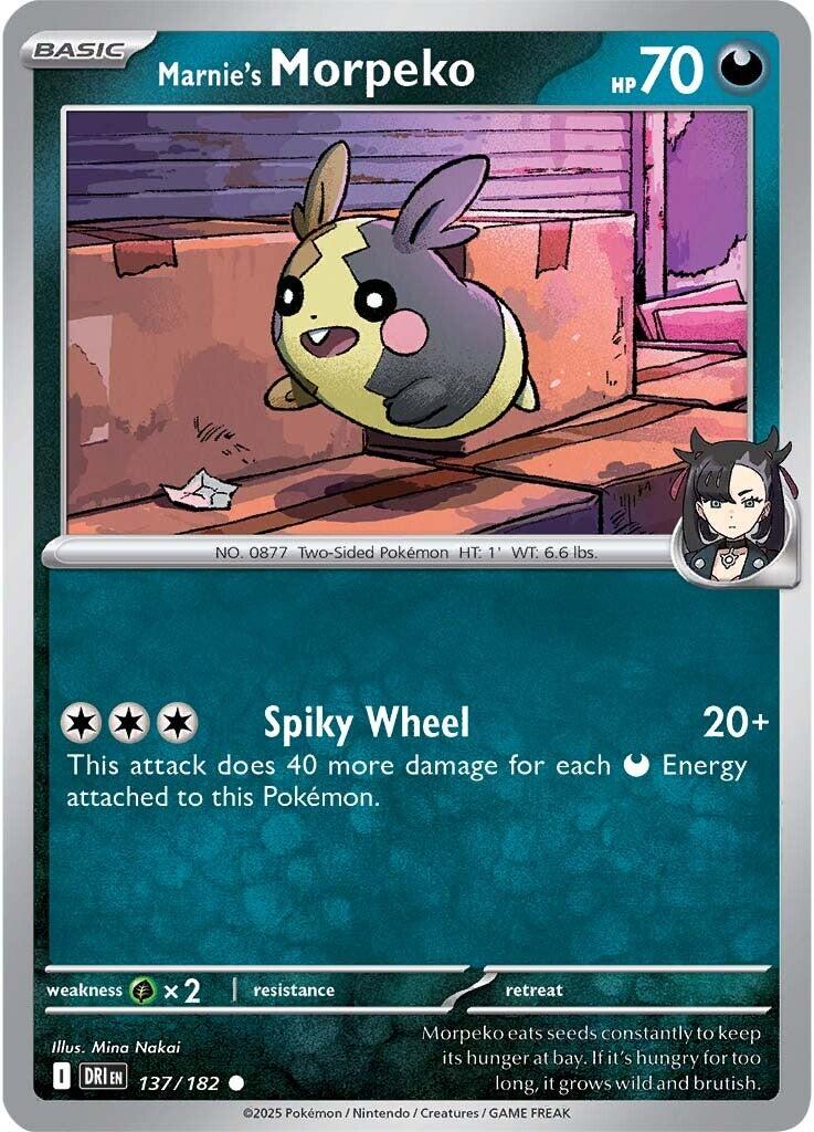 Marnie's Morpeko (137/182) [Scarlet & Violet: Destined Rivals] | Galaxy Games LLC