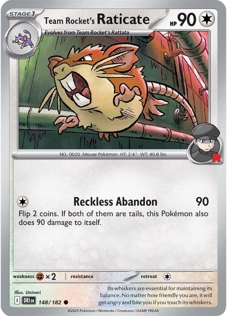 Team Rocket's Raticate (148/182) [Scarlet & Violet: Destined Rivals] | Galaxy Games LLC