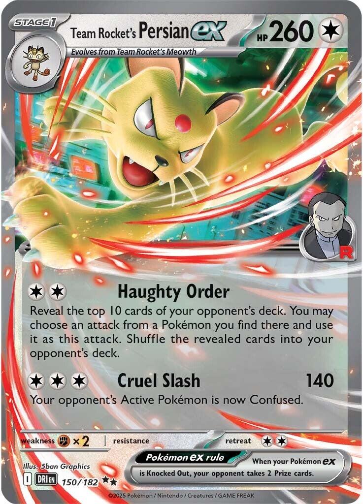 Team Rocket's Persian ex (150/182) [Scarlet & Violet: Destined Rivals] | Galaxy Games LLC