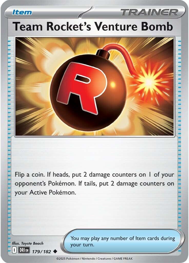 Team Rocket's Venture Bomb (179/182) [Scarlet & Violet: Destined Rivals] | Galaxy Games LLC