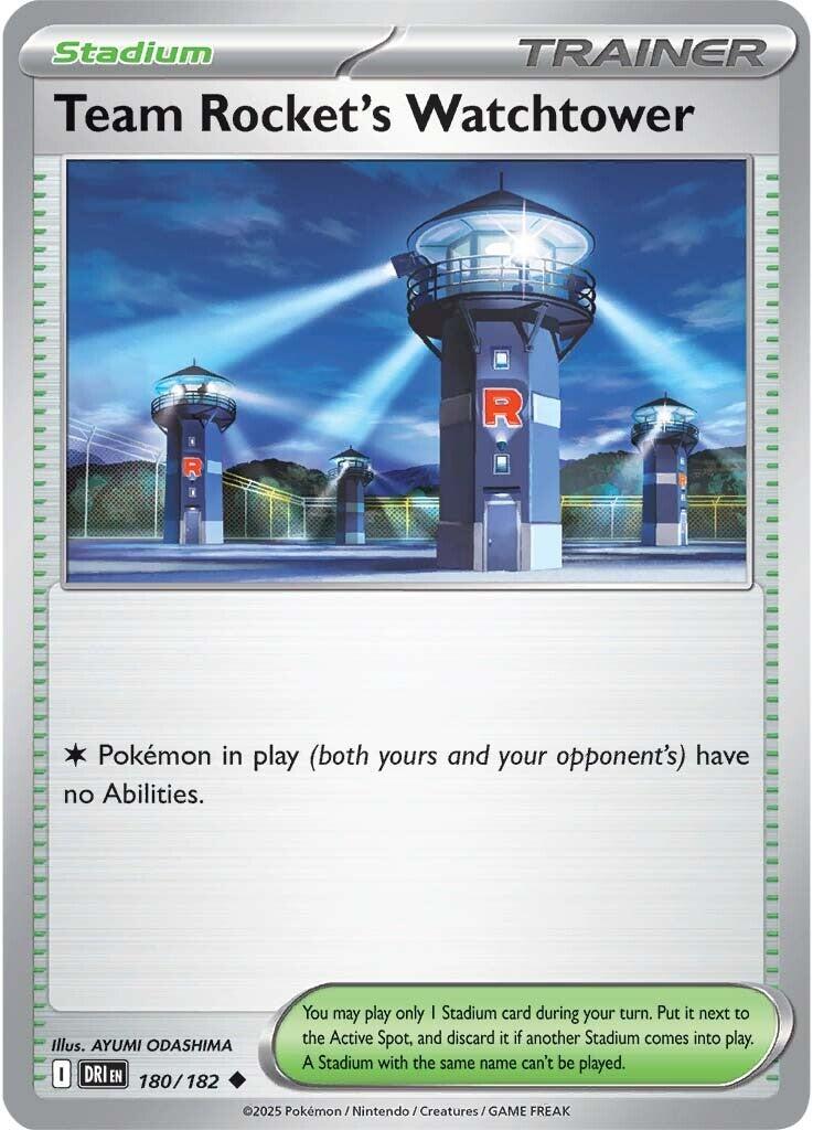 Team Rocket's Watchtower (180/182) [Scarlet & Violet: Destined Rivals] | Galaxy Games LLC