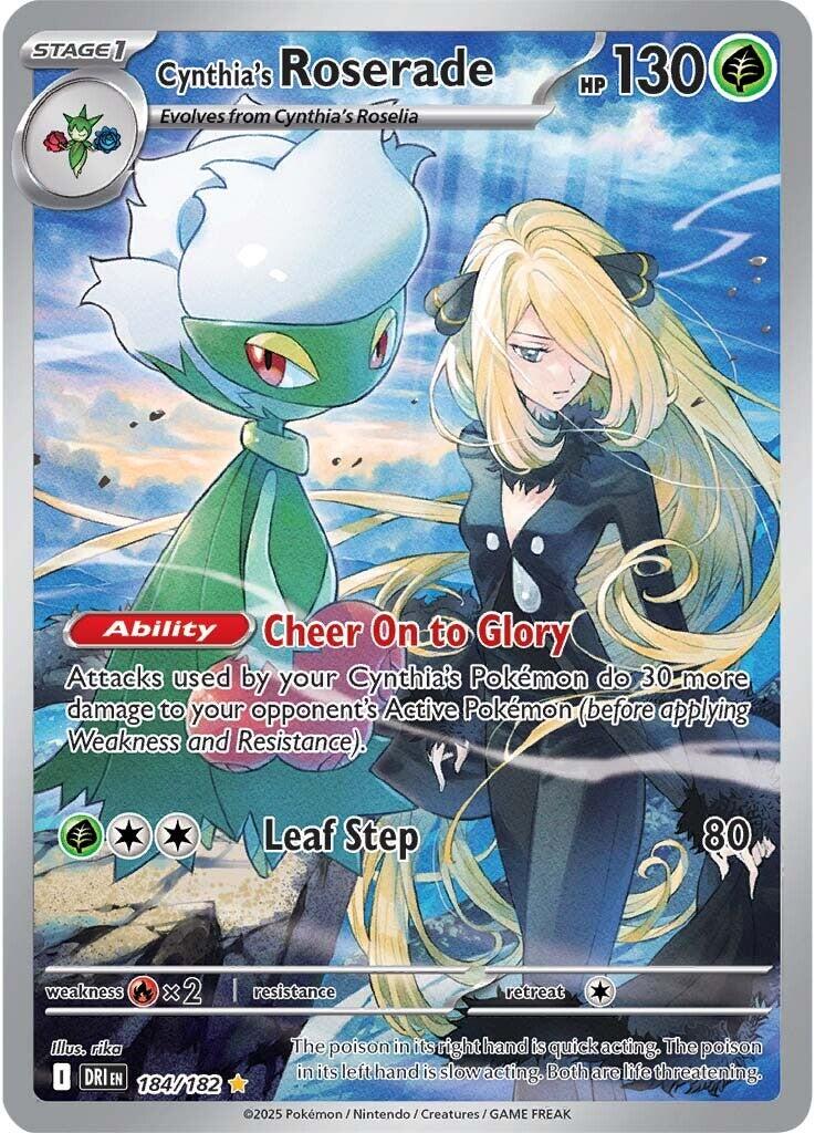 Cynthia's Roserade (184/182) [Scarlet & Violet: Destined Rivals] | Galaxy Games LLC