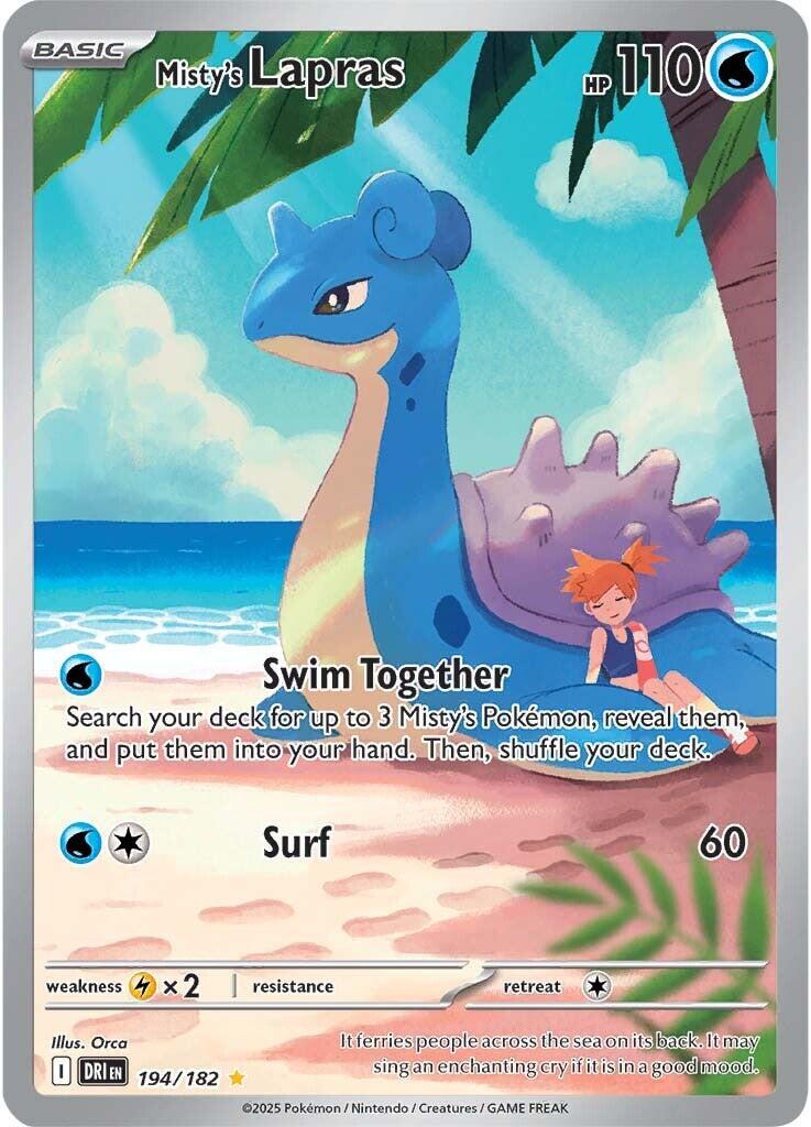 Misty's Lapras (194/182) [Scarlet & Violet: Destined Rivals] | Galaxy Games LLC
