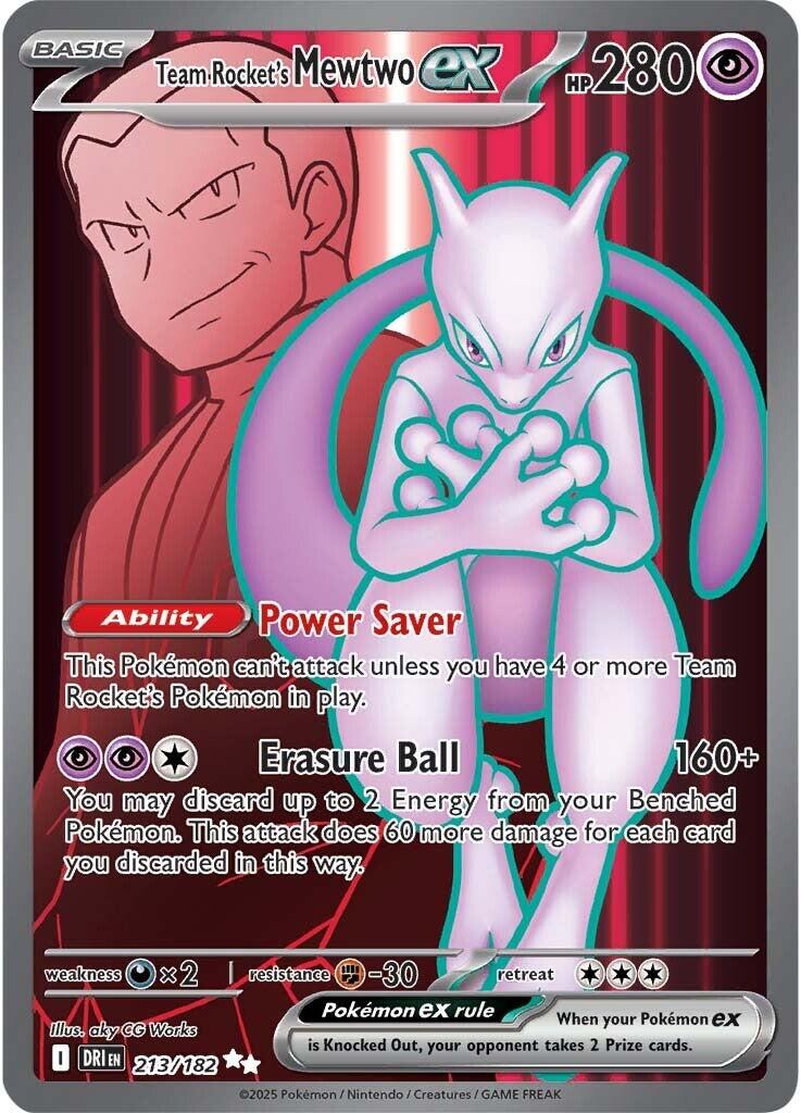 Team Rocket's Mewtwo ex (213/182) [Scarlet & Violet: Destined Rivals] | Galaxy Games LLC