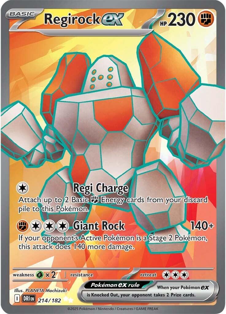 Regirock ex (214/182) [Scarlet & Violet: Destined Rivals] | Galaxy Games LLC