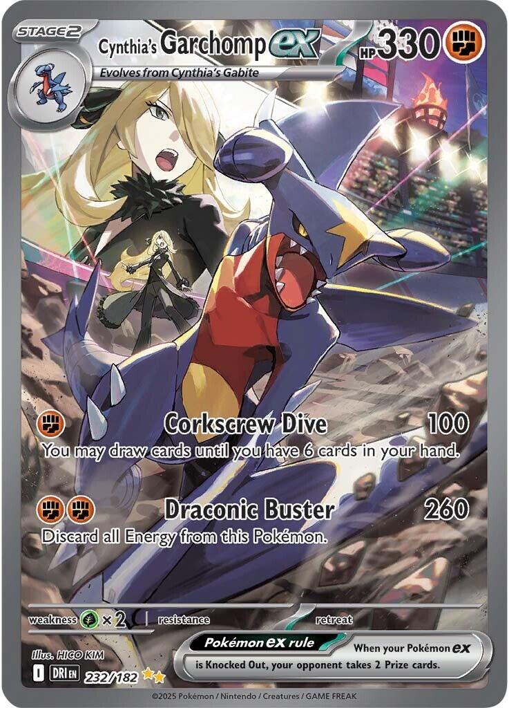 Cynthia's Garchomp ex (232/182) [Scarlet & Violet: Destined Rivals] | Galaxy Games LLC