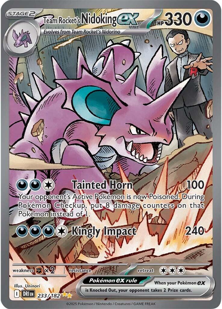 Team Rocket's Nidoking ex (233/182) [Scarlet & Violet: Destined Rivals] | Galaxy Games LLC