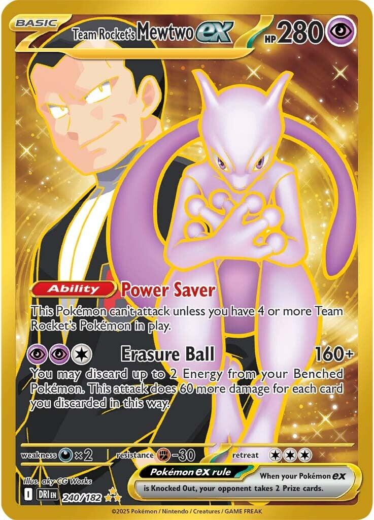 Team Rocket's Mewtwo ex (240/182) [Scarlet & Violet: Destined Rivals] | Galaxy Games LLC