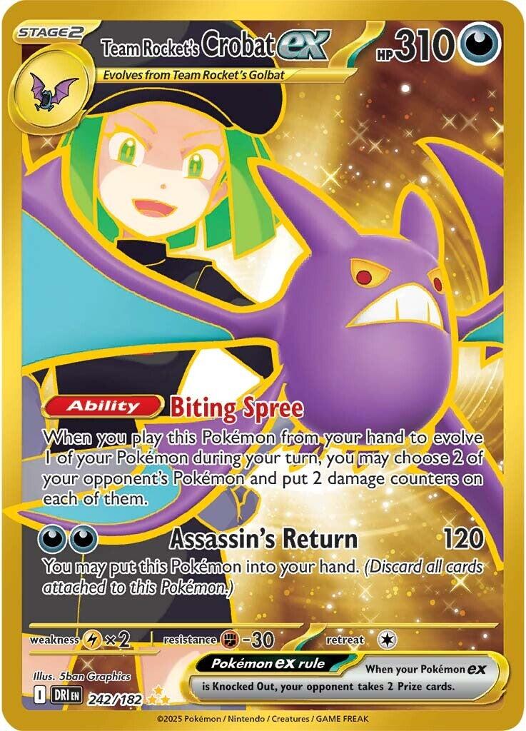 Team Rocket's Crobat ex (242/182) [Scarlet & Violet: Destined Rivals] | Galaxy Games LLC