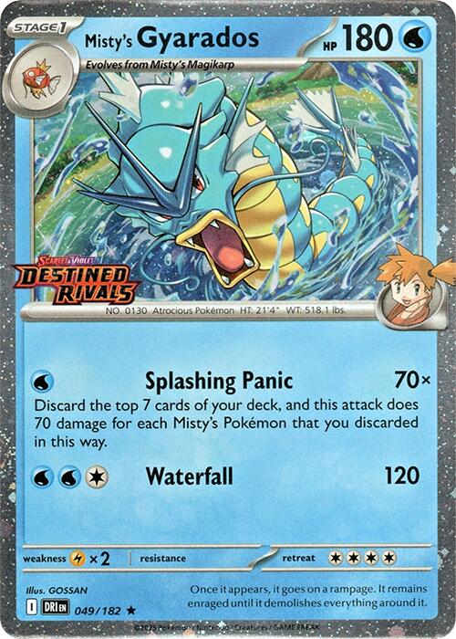Misty's Gyarados (049/182) (Destined Rivals Stamp) [Scarlet & Violet: Destined Rivals] | Galaxy Games LLC