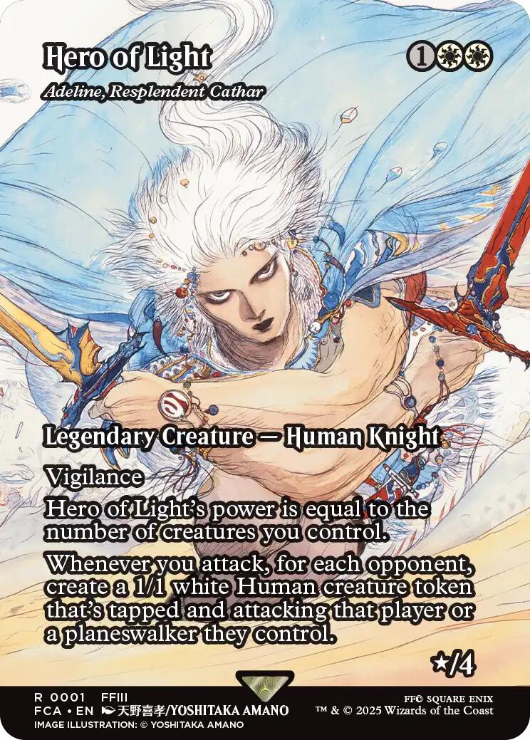 Hero of Light - Adeline, Resplendent Cathar (Showcase) [FINAL FANTASY : Through the Ages] | Galaxy Games LLC