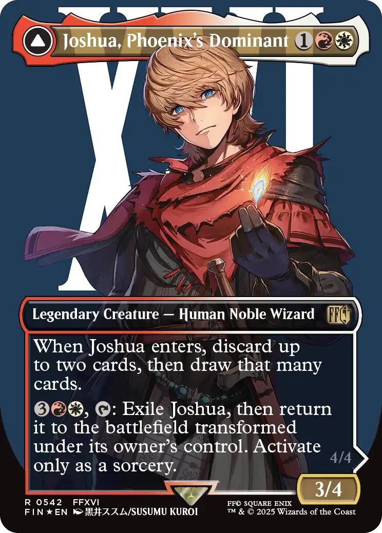 Joshua, Phoenix's Dominant (Borderless) (Surge Foil) [FINAL FANTASY] | Galaxy Games LLC