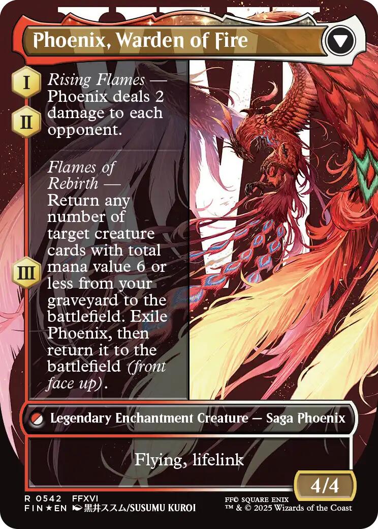 Joshua, Phoenix's Dominant (Borderless) (Surge Foil) [FINAL FANTASY] | Galaxy Games LLC