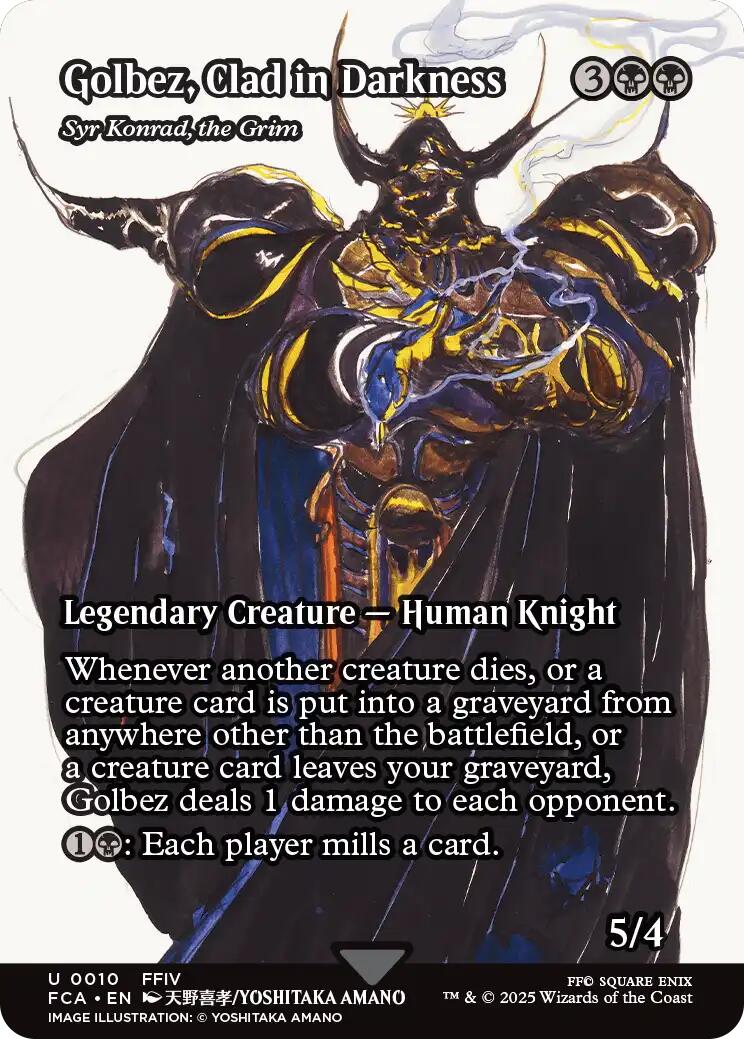 Golbez, Clad in Darkness - Syr Konrad, the Grim (Showcase) [FINAL FANTASY : Through the Ages] | Galaxy Games LLC