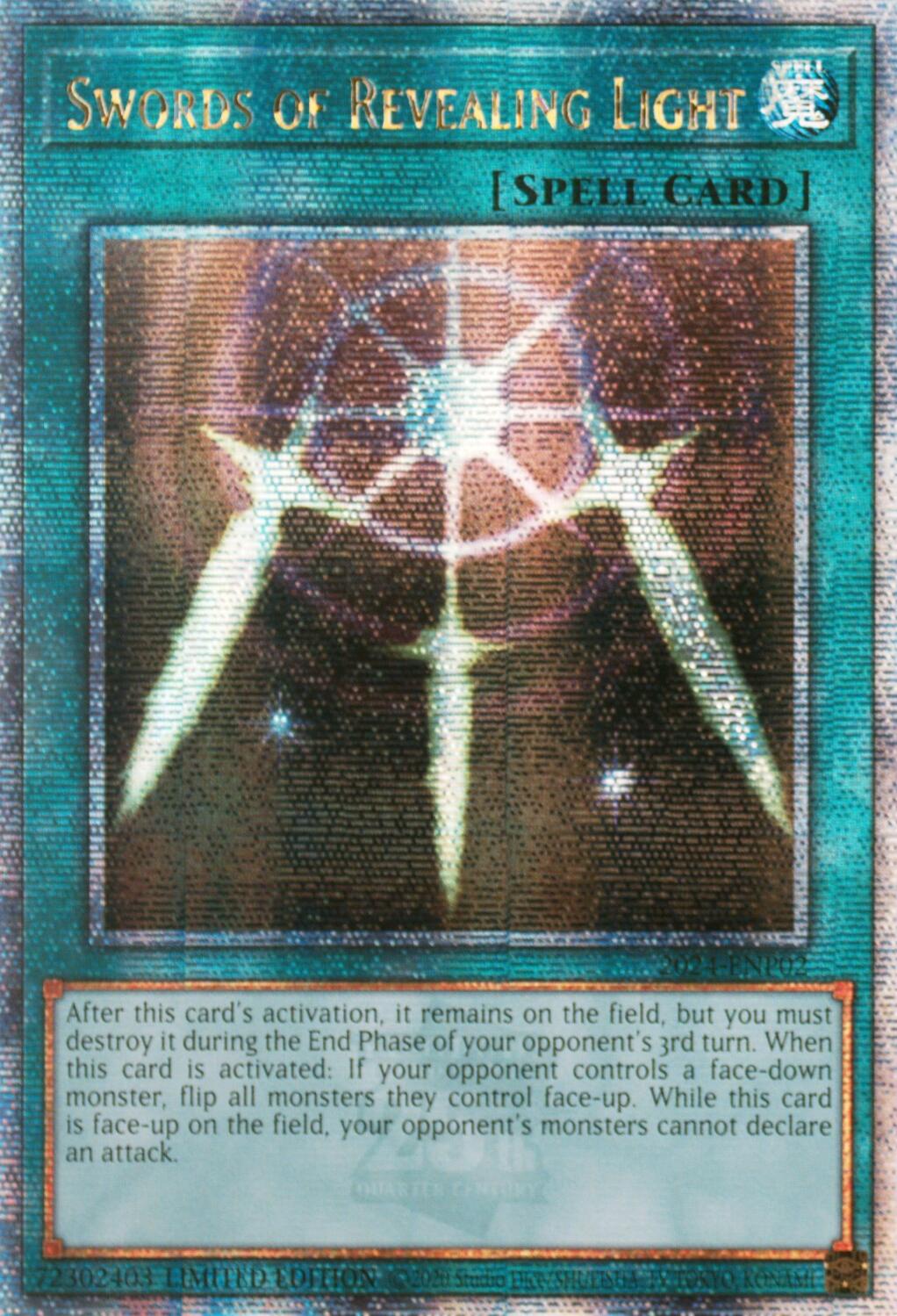 Swords of Revealing Light [2024-ENP02] Quarter Century Secret Rare | Galaxy Games LLC
