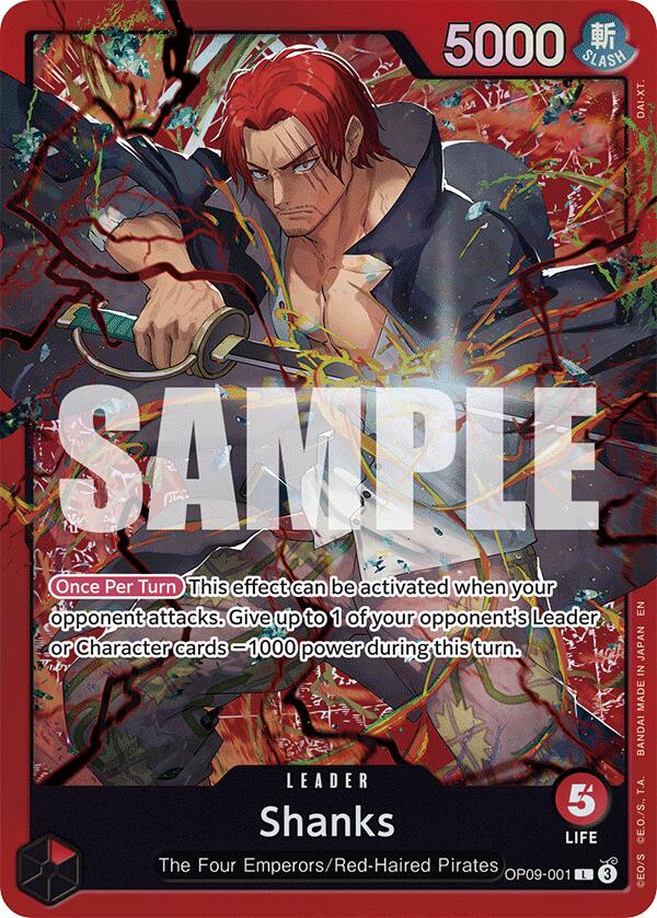 Shanks (OP09-001) [Starter Deck: Red Shanks] | Galaxy Games LLC