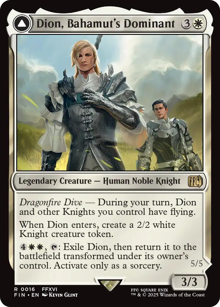 Dion, Bahamut's Dominant // Bahamut, Warden of Light [FINAL FANTASY] | Galaxy Games LLC