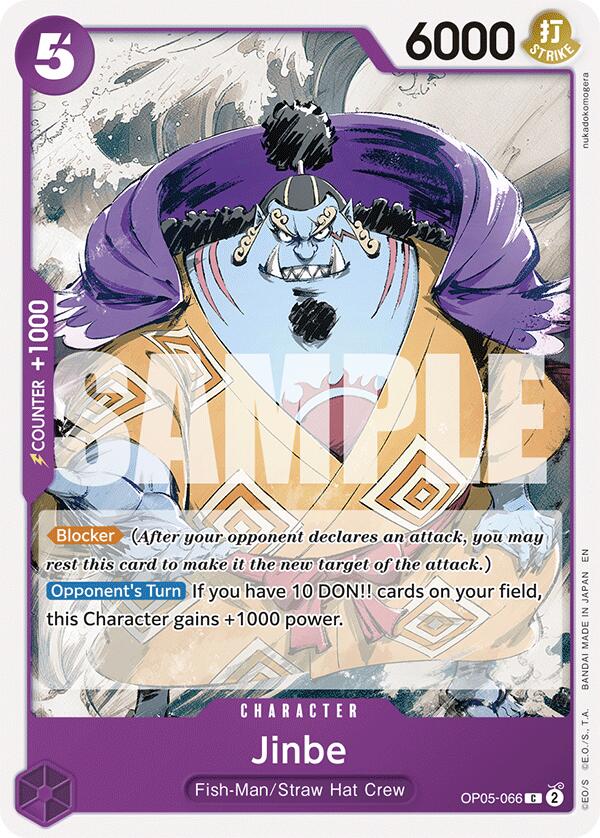 Jinbe (Reprint) [Starter Deck: Purple/Black Monkey.D.Luffy] | Galaxy Games LLC
