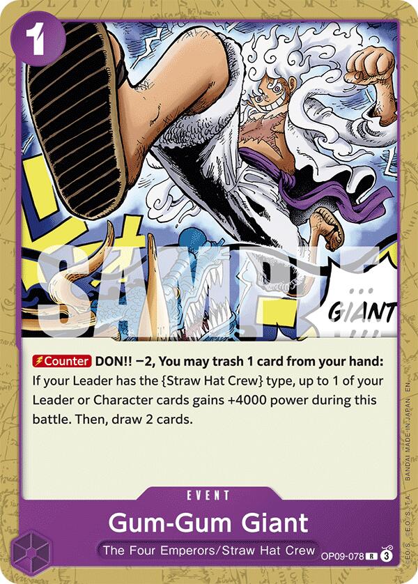 Gum-Gum Giant (Reprint) [Starter Deck: Purple/Black Monkey.D.Luffy] | Galaxy Games LLC