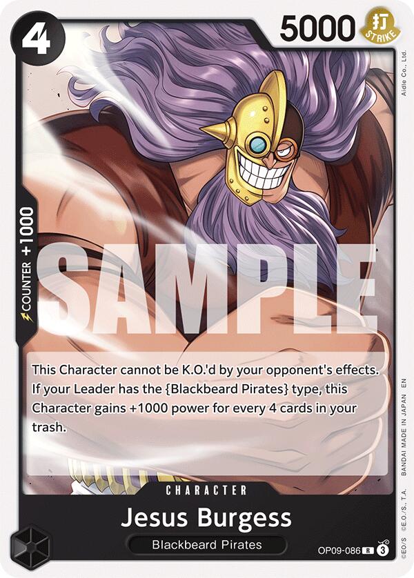 Jesus Burgess (Reprint) [Starter Deck: Black Marshall.D.Teach] | Galaxy Games LLC