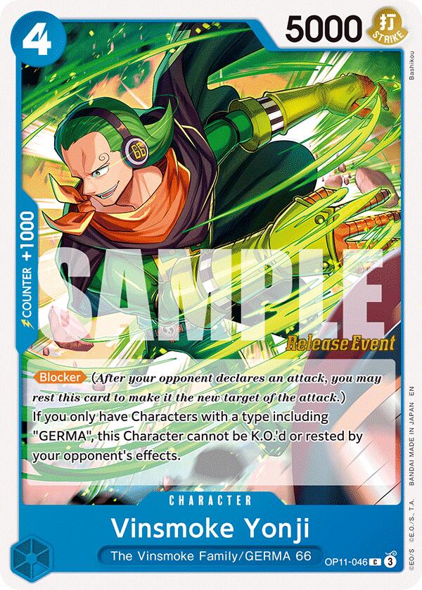 Vinsmoke Yonji [A Fist of Divine Speed Release Event Cards] | Galaxy Games LLC