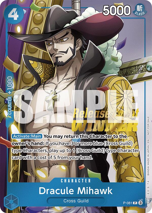 Dracule Mihawk (A Fist of Divine Speed Release Event Winner) [One Piece Promotion Cards] | Galaxy Games LLC