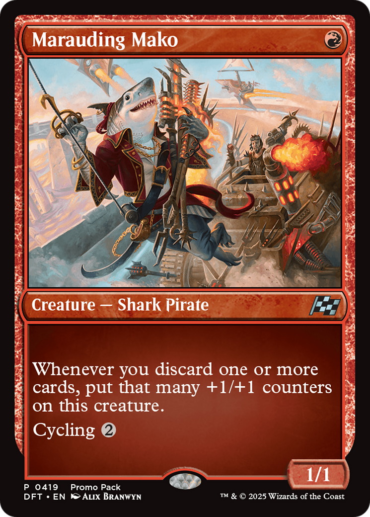 Marauding Mako (Promo Pack) [Aetherdrift Promos] | Galaxy Games LLC