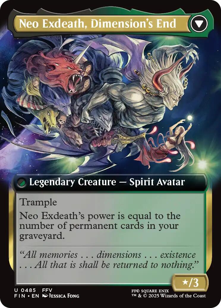 Exdeath, Void Warlock // Neo Exdeath, Dimension's End (Extended Art) [FINAL FANTASY] | Galaxy Games LLC