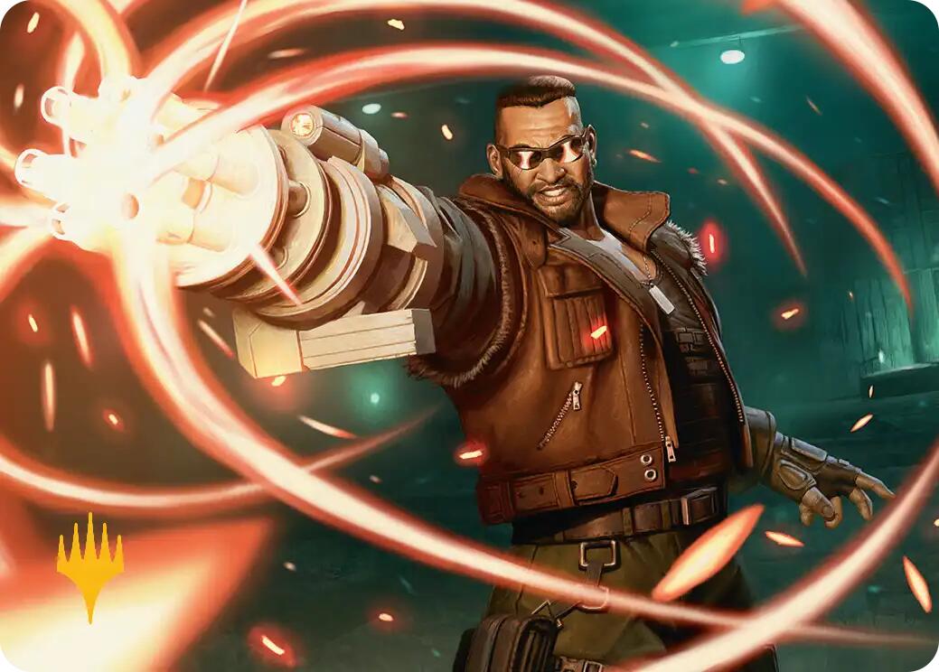 Barret Wallace Art Card (Gold-Stamped Planeswalker Symbol) [FINAL FANTASY Art Series] | Galaxy Games LLC