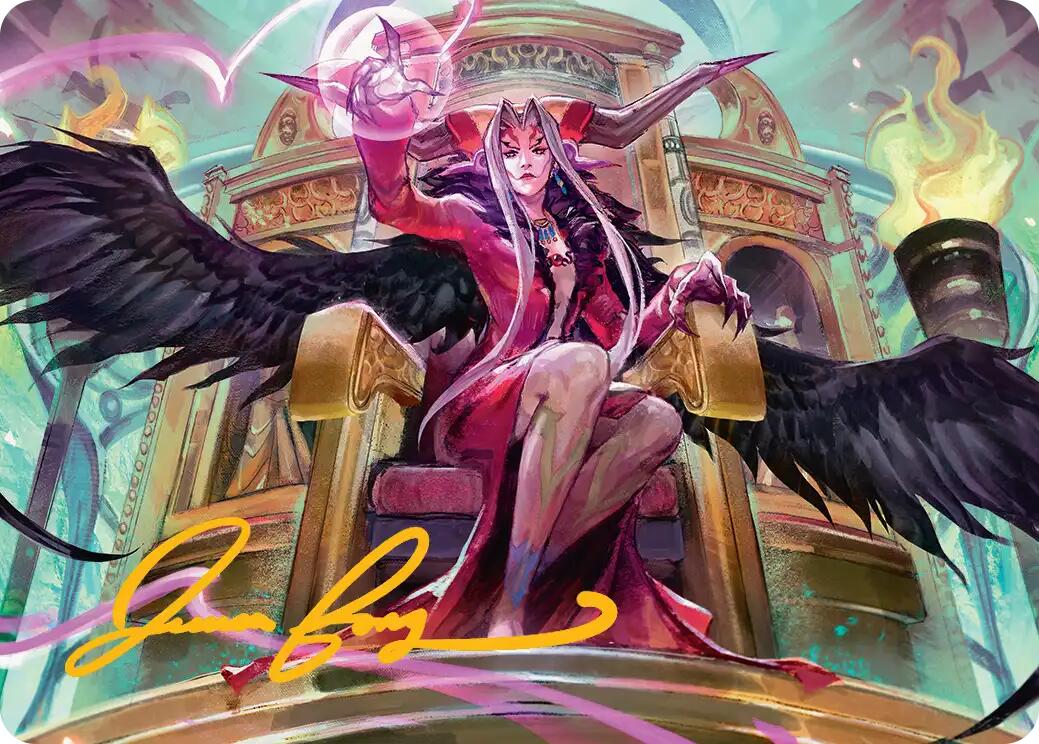 Sorceress's Schemes Art Card (Gold-Stamped Signature) [FINAL FANTASY Art Series] | Galaxy Games LLC