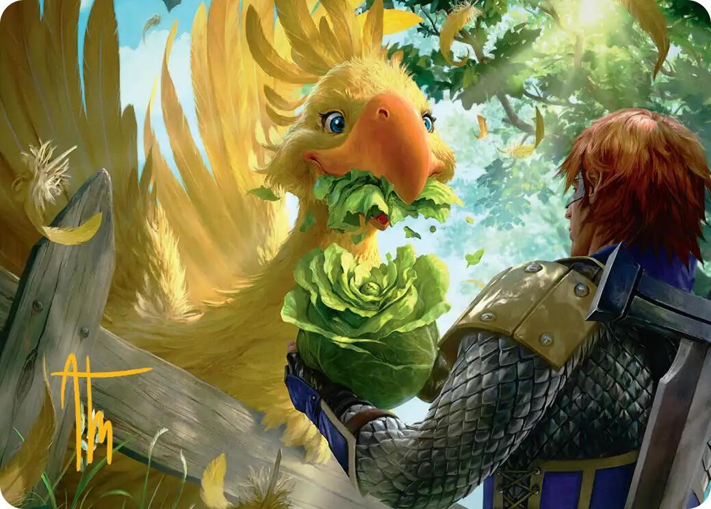 Gysahl Greens Art Card (Gold-Stamped Signature) [FINAL FANTASY Art Series] | Galaxy Games LLC