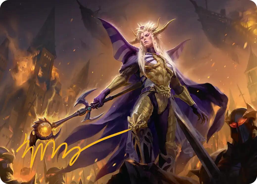 The Emperor of Palamecia Art Card (Gold-Stamped Signature) [FINAL FANTASY Art Series] | Galaxy Games LLC
