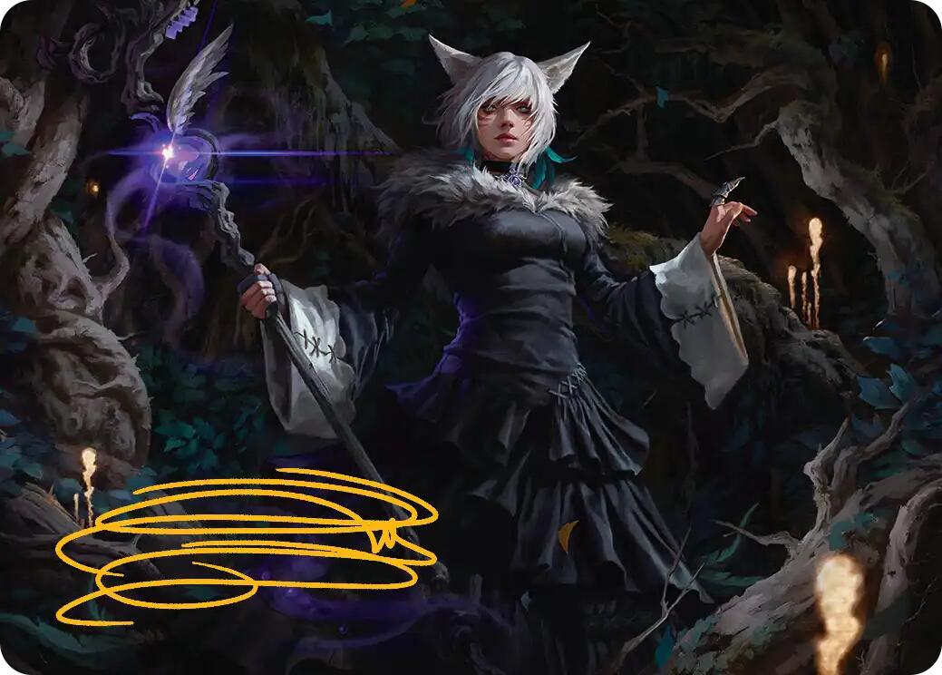 Y'shtola, Night's Blessed Art Card (21) (Gold-Stamped Signature) [FINAL FANTASY Art Series] | Galaxy Games LLC