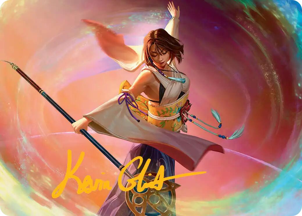 Yuna, Grand Summoner Art Card (Gold-Stamped Signature) [FINAL FANTASY Art Series] | Galaxy Games LLC