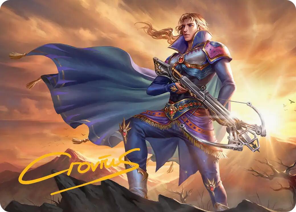 Edgar, Master Machinist Art Card (Gold-Stamped Signature) [FINAL FANTASY Art Series] | Galaxy Games LLC