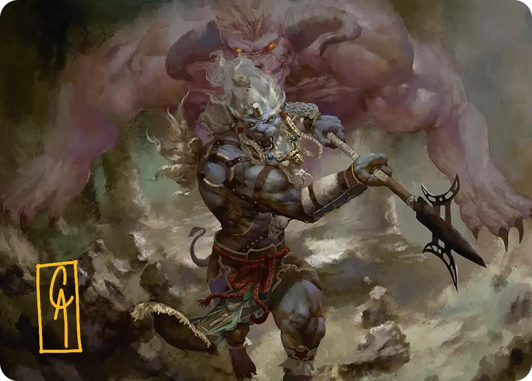 Kimahri, Valiant Guardian Art Card (Gold-Stamped Signature) [FINAL FANTASY Art Series] | Galaxy Games LLC
