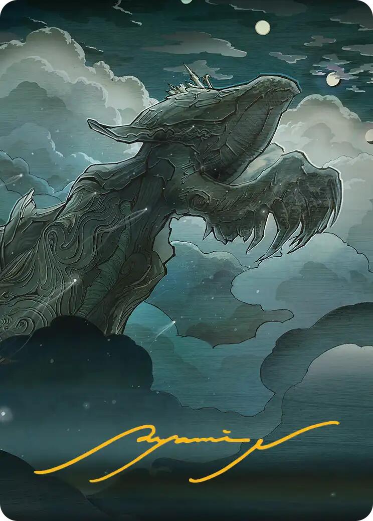 Sin, Spira's Punishment Art Card (Gold-Stamped Signature) [FINAL FANTASY Art Series] | Galaxy Games LLC