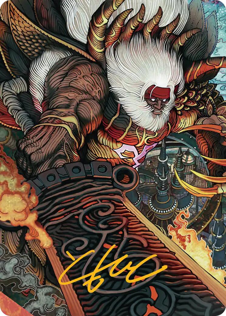 Braska's Final Aeon Art Card (Gold-Stamped Signature) [FINAL FANTASY Art Series] | Galaxy Games LLC