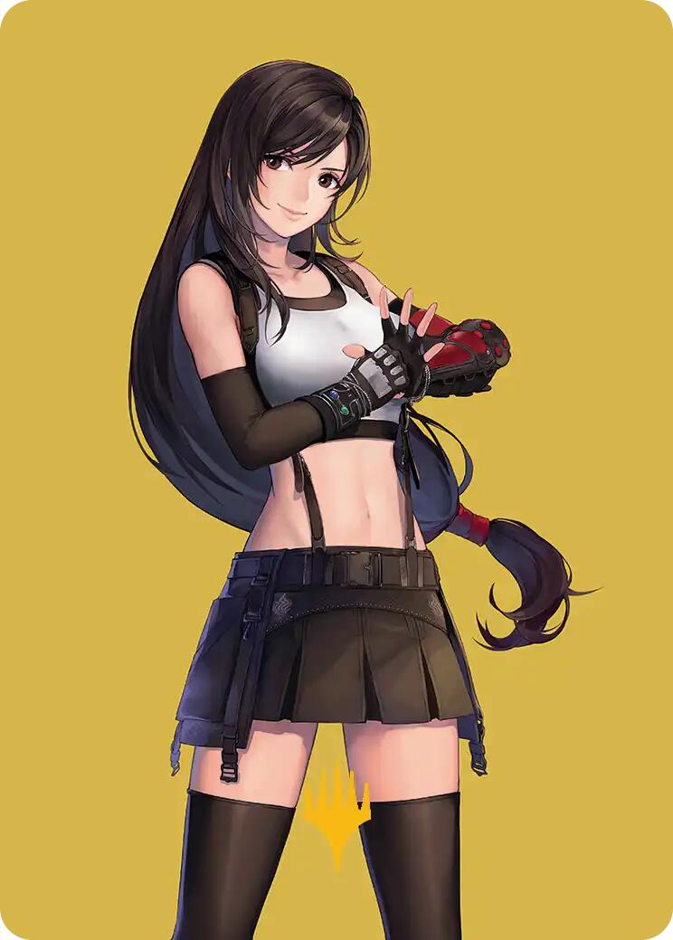 Tifa, Martial Artist Art Card (Gold-Stamped Planeswalker Symbol) [FINAL FANTASY Art Series] | Galaxy Games LLC