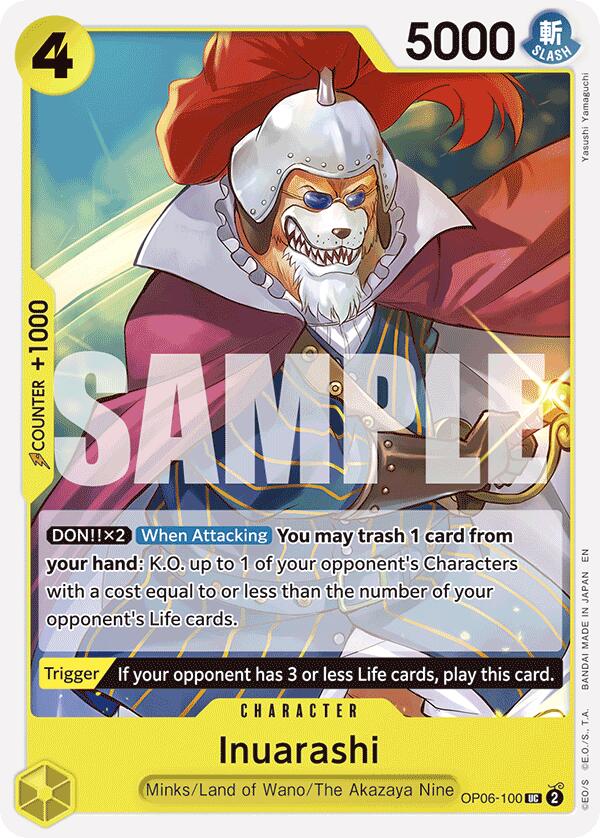 Inuarashi (Reprint) [Starter Deck: GREEN/YELLOW Yamato] | Galaxy Games LLC