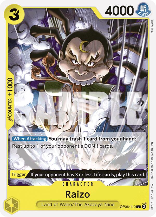 Raizo (Reprint) [Starter Deck: GREEN/YELLOW Yamato] | Galaxy Games LLC