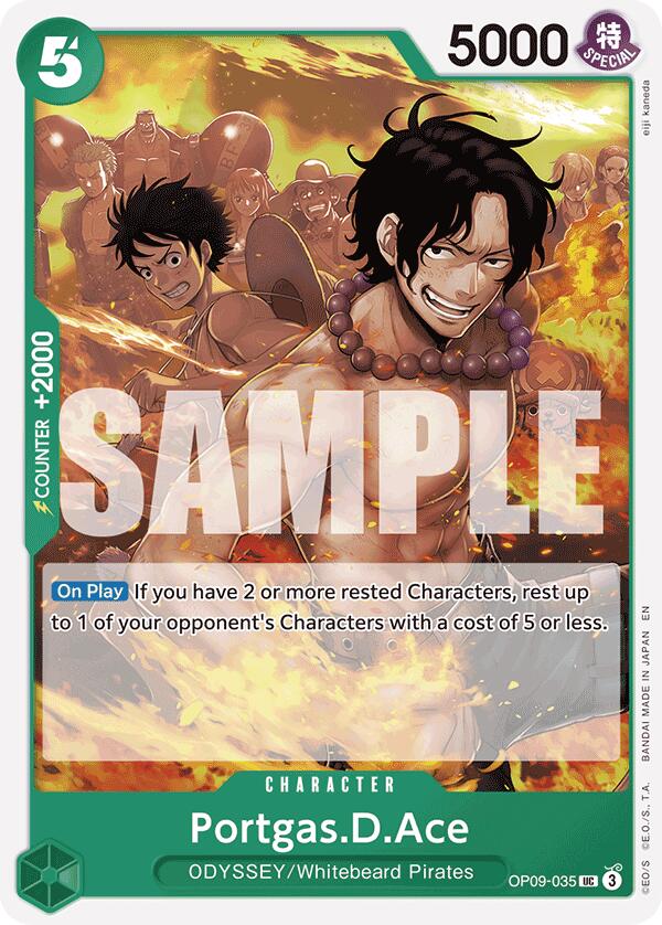 Portgas.D.Ace (Reprint) [Starter Deck: GREEN/YELLOW Yamato] | Galaxy Games LLC