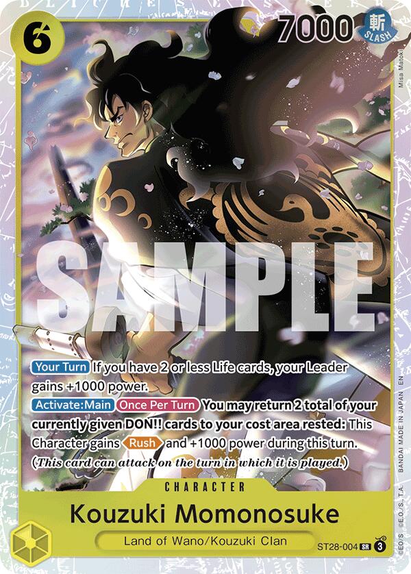 Kouzuki Momonosuke [Starter Deck: GREEN/YELLOW Yamato] | Galaxy Games LLC