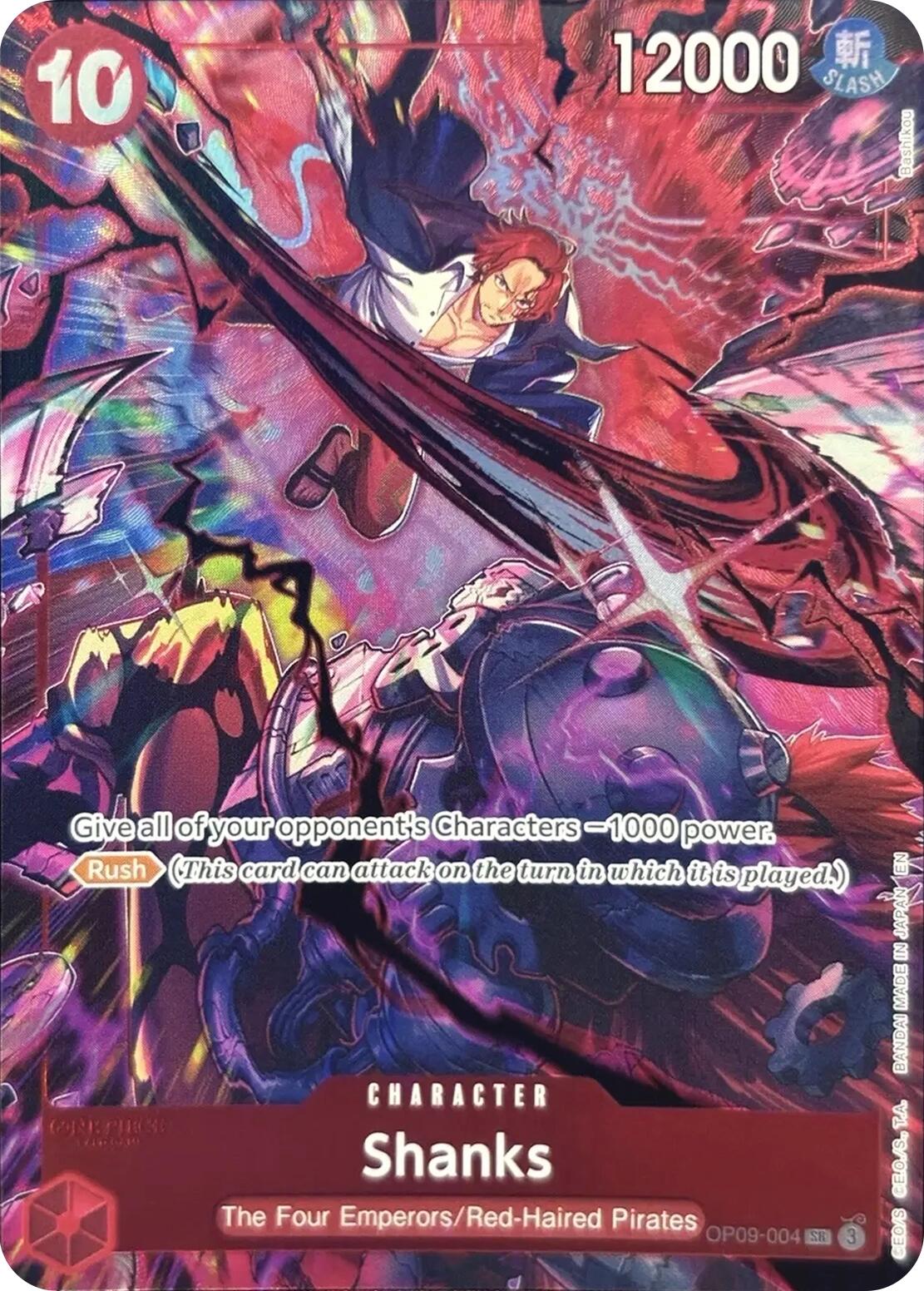 Shanks (English Version 2nd Anniversary Set) [One Piece Promotion Cards] | Galaxy Games LLC